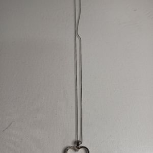 Kay's Jewelry sterling silver diamond double heart pendant necklace